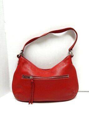 Talbots red genuine leather shoulder-bag